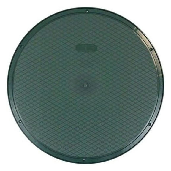 20" Septic Riser Cover - Heavy Duty Flat Lid - Watertight & Airtight - UV Protected - Green