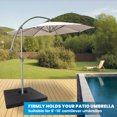 thumbnail image 3 of 397lb Capacity Water Sand Cantilever Umbrella Base, Offset Umbrella Bases, Umbrella Base For Offset Cantilever Umbrellas, Patio Backyard Use, 3 of 8