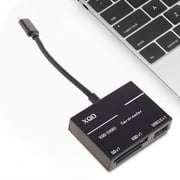 3-in-1 XQD Card Reader High-Speed USB 3.0 Universal Type-C to XQD/SD Card Reader for Computer Expansion Headers