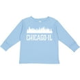 thumbnail image 3 of Inktastic Chicago Illinois Skyline IL Cities Boys or Girls Long Sleeve Toddler T-Shirt, 3 of 5