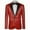 Red, variant on ZQUUVOU Men's Blazer Sequin Notch Lapel Solid Color Tuxedo Jacket One Button Dress Suit Blazer Jacket for Wedding Dinner Prom Party Black