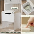 thumbnail image 6 of SunsGrove White Farmhouse Vanity Set with 2 Drawers, 2 Cabinets & LED Mirror for Bedroom, 6 of 9