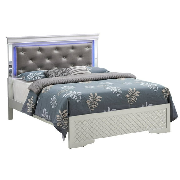 Glory Furniture Verona G6700C-QB3 Queen Bed , Silver Champagne
