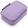 thumbnail image 1 of LAICAIW High Capacity Zipper Pens Pencil Case-Multi-Functional Stationery Pencil Pouch 72 Slots (Purple), 1 of 6