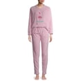 thumbnail image 2 of The Great Christmas Women's Christmas Edition 4 Piece Plush Pajama Set in Gift Box, 2 of 7