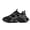 Black, variant on [Vintage-Inspired Chunky Sneakers] Vintage-Inspired Men's Chunky Sneakers - Lace-Up Casual for All Seasons Breathable Mesh,