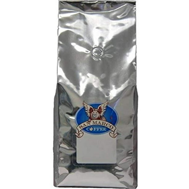San Marco Coffee Flavored Ground Coffee, Swiss Vanilla, 2 Pound