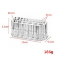 thumbnail image 6 of Makeup Brush Holder Acrylic Organizer, Lipstick Display Stand, 26 Hole Large Capacity Makeup Brush Storage Organizer, Transparent Durable Acrylic Material Makeup Tool Holder, 6 of 7