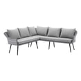 thumbnail image 2 of Modway Endeavor Sectionnel de Mobilier de Patio Extérieur en Osier, 2 of 8