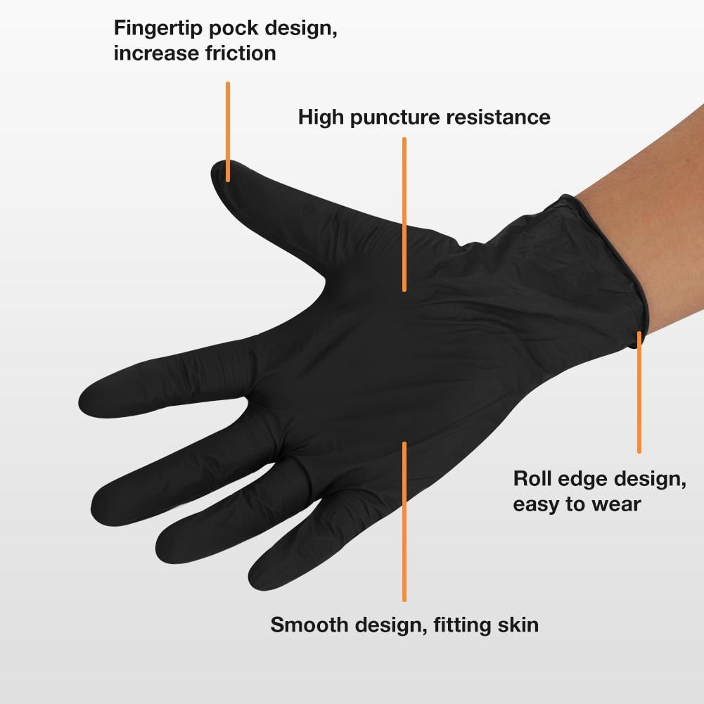 200pcs Vinyl Medical Exam Gloves Powder Free Latex Nitrile Free Medium
