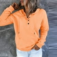 thumbnail image 3 of Gkeoshab Hoodies Womens Oversized Cardigan Sweaters 2025 Fall Long Lantern Sleeve Knit Open Front Lightweight Orange XL, 3 of 5