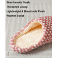 thumbnail image 6 of Soft Checkered Fuzzy Slippers for Women Men - Skin-friendly Plush Lined Winter House Slippers, Flexible & Breathable Non-Slip Home Slippers, 6 of 9