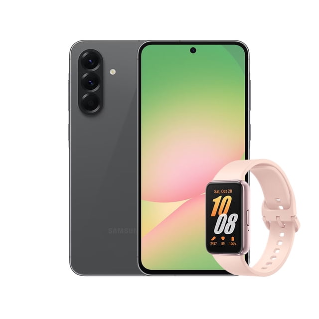 Smartphone Samsung Galaxy A56 8+128GB Grafito+Fit3 Rosa Desbloqueado