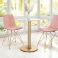thumbnail image 5 of Alto Bistro Table White & Gold Dining Table, Modern Style, Painted MDF round shape tabletop, Steel, Indoor Dining, 5 of 11