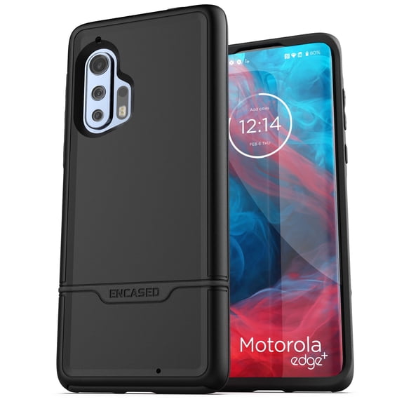 Heavy Duty Motorola Edge Plus Case (2020 Rebel Armor) Military Grade Full Body Rugged Cover for Moto Edge (Black)