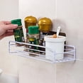 thumbnail image 4 of Iron Wall-mounted Self-adhesive Bathroom Kitchen Shelf Stroage Rack Accessory Storage Rack, 4 of 8