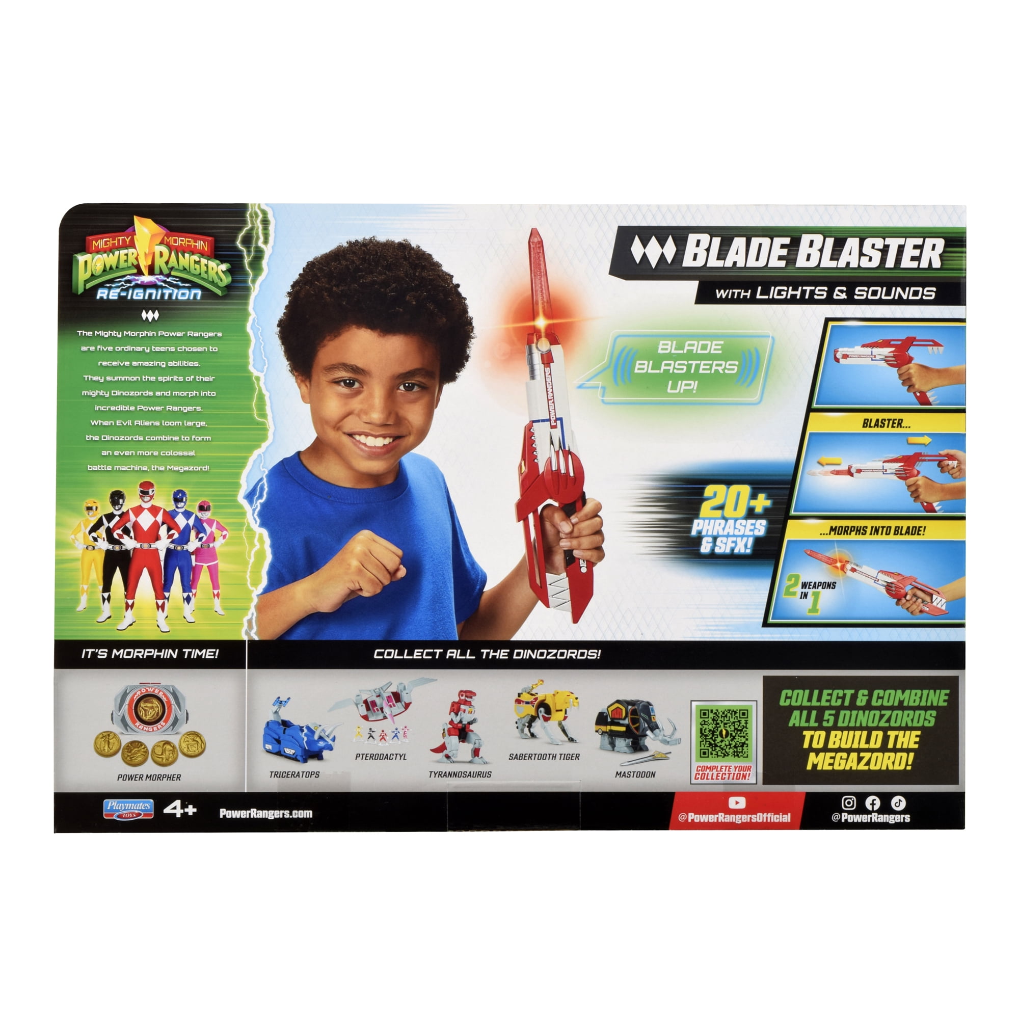 Mighty Morphin Power Rangers: Re-Ignition - Blade Blaster Role Play for kids 4+ by Playmates Toys