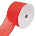 thumbnail image 1 of Loose Weave Faux Jute Ribbon, Red, 2-1/2-Inch, 10-Yards, 1 of 1