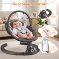 thumbnail image 5 of Babyeap Electric Baby Swing for Infants, 5 Speeds, Remote Control, Bluetooth and Built-in Sounds,Gray, 5 of 9