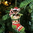 thumbnail image 7 of Christmas Ornaments Dog for Tree Decorations Christmas Cutouts Double Printed for Holiday Tree Party Home Decorations 26 Designs/ Pendant 14, 7 of 7