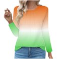 thumbnail image 2 of Inleife Fall Tops for Women Women's Round Neck Fashionable Casual Long Sleeved Top, 2 of 5