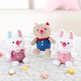 thumbnail image 4 of Pink rabbit 5 pequeños conejos de peluche/para gato colgante llavero de peluche suave regalo mochila Accs, 4 of 5