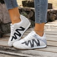thumbnail image 2 of Domzle Women's Classic Retro Casual Fashion Sneaker | Anit-Slip | Trendy Stylish | Casual Comfortable| Running Walking Shoes White, 2 of 8
