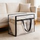 thumbnail image 5 of Bolsa plegable para guardar ropa | Organizador de plástico transparente con cremallera | Organizador de armario de gran capacidad para edredones, ropa de cama y ropa de temporada, 5 of 6