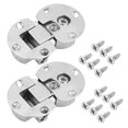 thumbnail image 1 of Bisagra para muebles de 90 grados, bisagras con bisagras para bisagras de madera, armario de cocina, niquelado, 2 unidades, 1 of 1