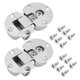 thumbnail image 1 of Bisagra para muebles de 90 grados, bisagras con bisagras para bisagras de madera, armario de cocina, niquelado, 2 unidades, 1 of 1