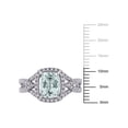 thumbnail image 2 of Everly Women's Aquamarine 10K White Gold Engagement Ring, 2 of 7