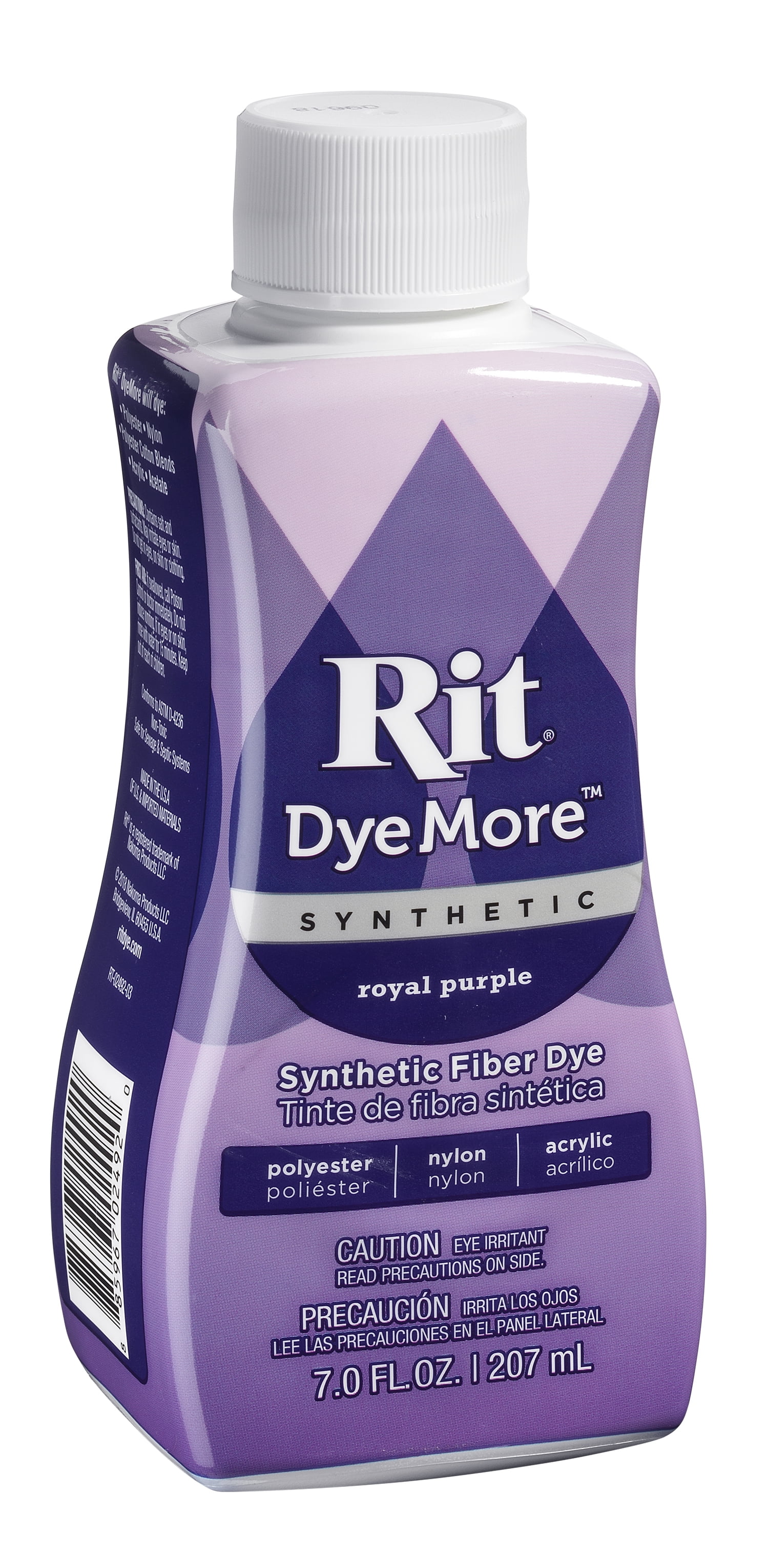 (3 pack) Rit DyeMore Synthetic Fabric Dye – 7 fl oz Bottle, Color for Polyester, Nylon & Acrylic Surfaces- Royal Purple