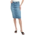 thumbnail image 2 of STAUD womens  x Wrangler The Pencil Skirt, 29, Blue, 2 of 4