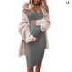 thumbnail image 2 of Sonducket Vestido Mujer Embarazada Sin Mangas Vestido Corto Mujer Embarazada Sin Mangas Color Sólido Ropa De Verano Prendas para la parte del cuerpo Gris METRO, 2 of 5