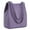 Lavender Purple, variant on Kattee Women Soft Genuine Leather Totes Shoulder Bag Purses and Handbags with Top Magnetic Snap Closure