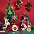 thumbnail image 4 of DIY Christmas Decor Making Kit Includes 100 Pcs 10 Styles Wood Pendants 100 Pcs Iron Bell Pendants 10 Bundles Hemp Rope for DIY Christmas Tree Decoration DIY Crafts Hanging Ornaments, 4 of 9
