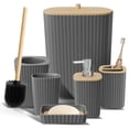 thumbnail image 1 of Set de baño Clara Clark Grey con escobilla de inodoro y bote de basura, 1 of 6