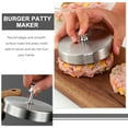 thumbnail image 4 of Prensa de hamburguesas de acero inoxidable, molde redondo para hamburguesas, molde para hacer hamburguesas, suministros de cocina, 4 of 6