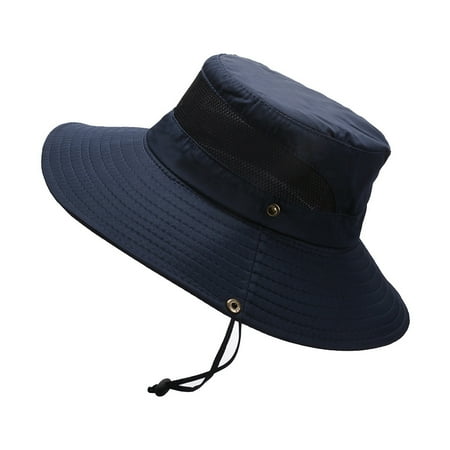 Baberdicy Fishing Hat Sun Cap Clearance Sales Mens Outdoor Sun Protection Mesh Breathable Fisherman Cap Foldable Bucket Hat