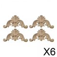 thumbnail image 1 of 6x4x Apliques Y Incrustaciones De Madera, Calcomanías Talladas, Calcomanías De Esquina Para Armario Con Espejo, 5cm X 5cm X 0,8 Cm, 1 of 8