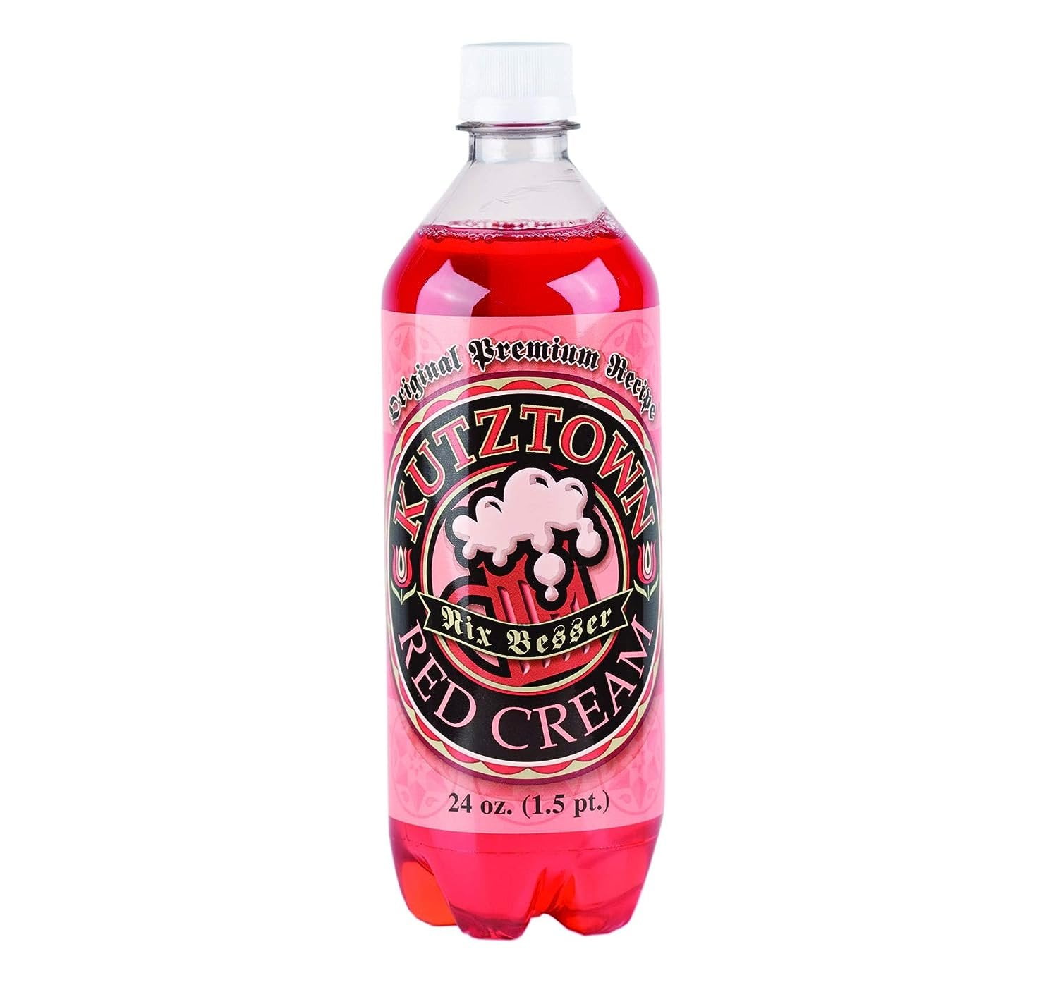 AmishTastes Soft Drinks Variety Box Birch Beer, Black Cherry, Grape, Red Cream, Kutztown "Nix Besser" PA Dutch Amish Style, 96 Oz.