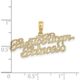 thumbnail image 3 of 14K Yellow Gold Puerto Rican Princess Charm (10.07 X 32.97) Made In United States k8911, 3 of 5