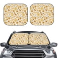 thumbnail image 2 of Fotbe Honey Honeycomb 2-Piece Car Windshield Sun Shade | Sun Blocker for Car Windshield | Foldable Automotive Interior Accessories for Sun Protection-Medium, 2 of 7