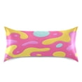 thumbnail image 3 of Iauyy 20x40in Silk-Smooth Satin Pillowcase, Gentle on Hair and Skin, Luxuriously Soft Pillowcase with Envelope Closure, Wrinkle Fade Colorful Liquid Shapes, 3 of 9