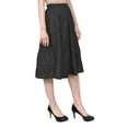 thumbnail image 3 of Women's Below the Knee Length 5 Tiered Denim Prairie Skirt, 3 of 7