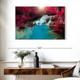 thumbnail image 3 of Elephant Stock Erawan Waterfalls Wall Art - Horizontal Canvas Wall Art - Living Room Wall Decor - Nature Canvas - Red And Brown Decor - 39" x 26", 3 of 8