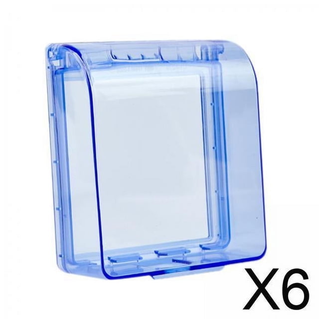 Cubierta de enchufe eléctrico,Protector de cubierta de enchufe eléctrico impermeable duradero,Caja protectora de base de enchufe de baño premium,base de enchufe Caja de placa frontal Cajas