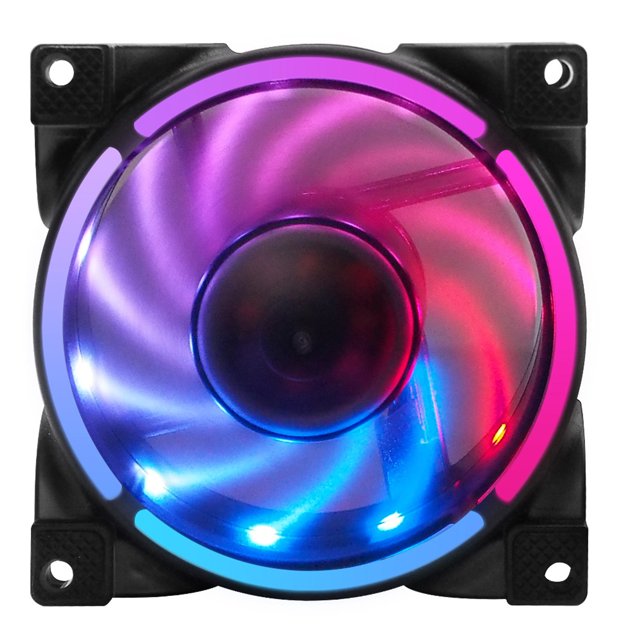 Ventilador Con Caja ARGB, Rodamiento Dinámico Fluido MFDB Silencioso, Sincronización De Placa Base ARGB, Ventilador Con Caja PWM, Fácil De Instalar Para PC