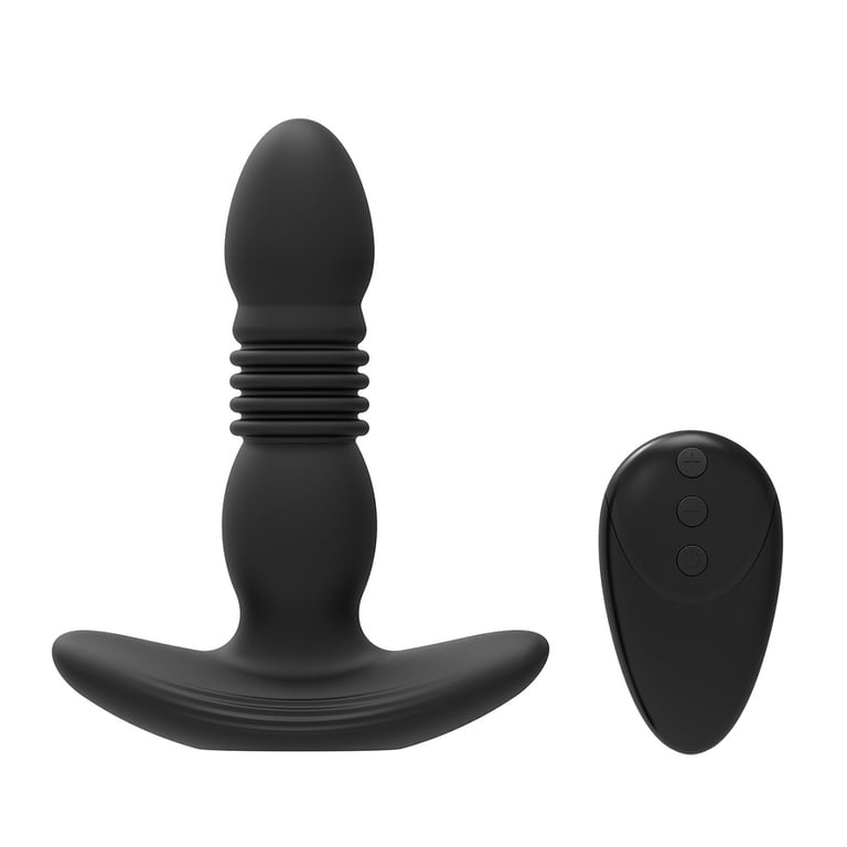 Tracy's Dog Anal Vibrator Massager, Thrusting Butt Plug Anal Sex Toys for  Men, 10 Thrusting Patterns - Discreet Packaging, Black (Dr.S)