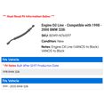 thumbnail image 2 of Engine Oil Line - Compatible with 1998 - 2000 BMW 328i 1999, 2 of 2
